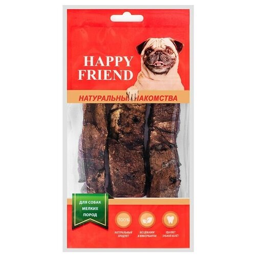 Лакомство для собак HAPPY FRIEND Легкое говяжье для мелких пород 30г (упаковка - 30 шт)