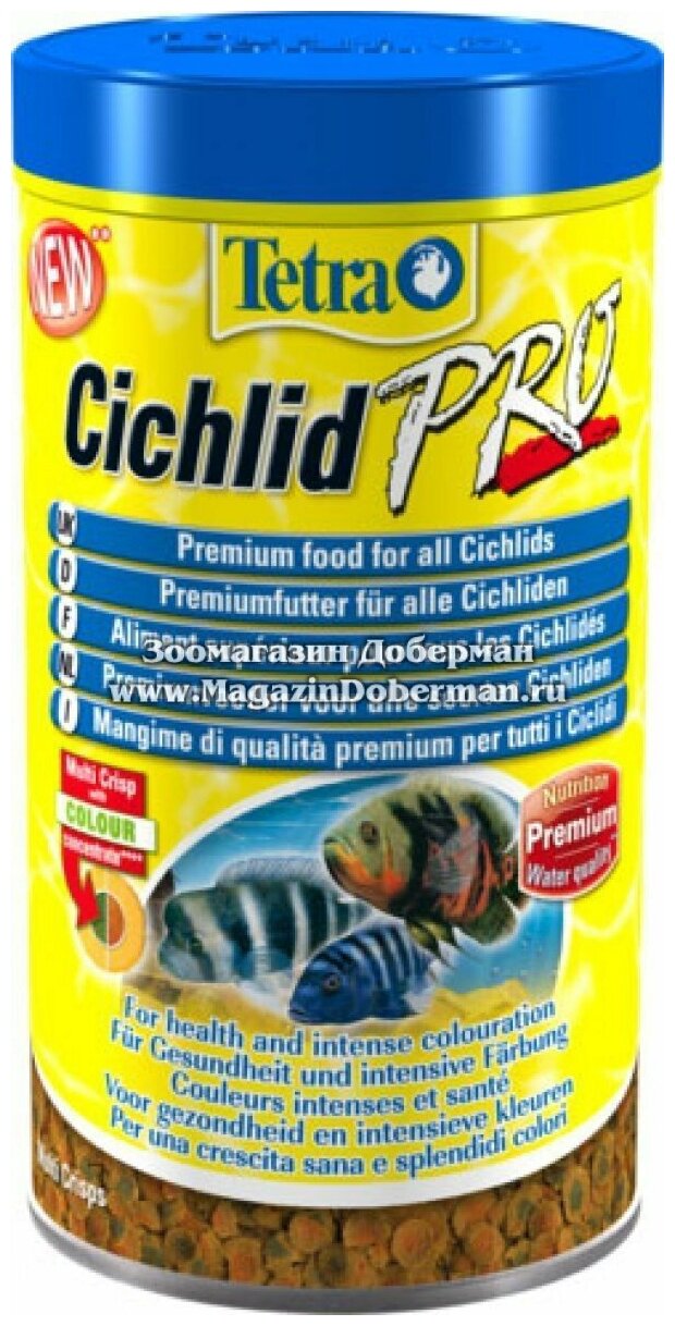 Корм для рыб Tetra Cichlid Crisps 500мл чипсы - фотография № 4