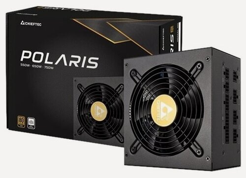 Изображение товара Блок питания Chieftec Polaris, 550W, 80+ Gold (PPS-550FC)