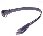 Кабель PALMEXX HDMI (m) - HDMI (m, угловой) плоский, HDMI1.4, длина 30см, тип 2
