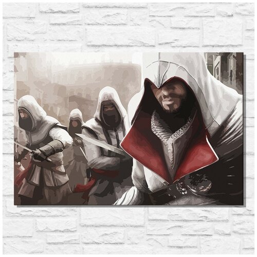Картина по номерам на холсте игра Assassin's - Brotherhood - 11552 Г 60x40