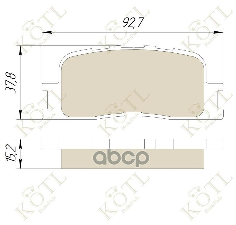 Комплект Тормозных Колодок KOTL арт. 3374KT