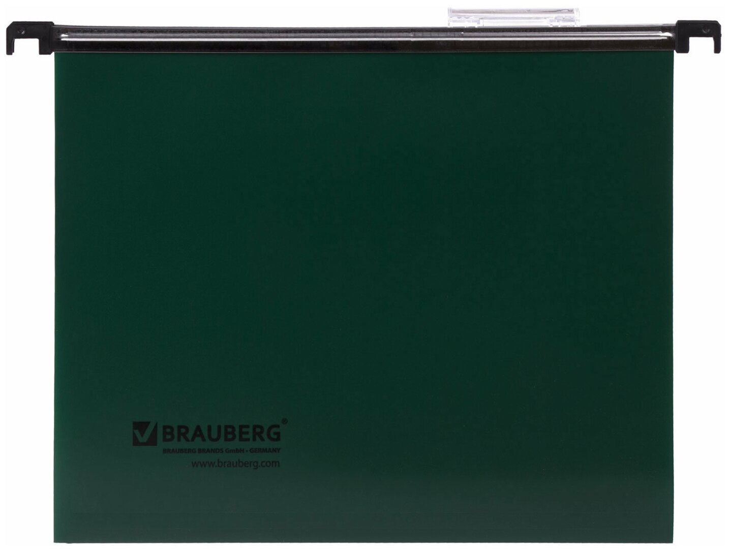 BRAUBERG Подвесные папки А4, пластик, 5 штук, зеленый - фото №9