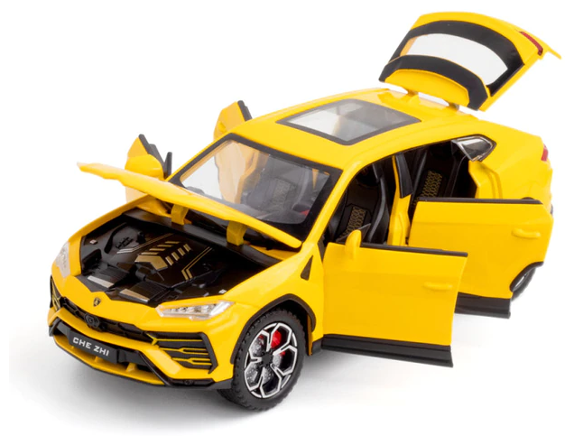 Коллекционная инерционная модель Lamborghini Urus 1:24 (металл,свет,звук)