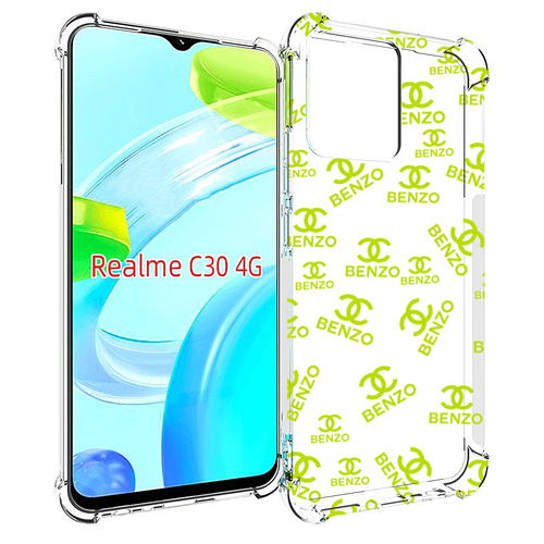 Чехол MyPads Белый-Бензо для Realme C30 4G / Narzo 50i Prime задняя-панель-накладка-бампер чехол mypads часы жизни черно белый для realme c30 4g narzo 50i prime задняя панель накладка бампер