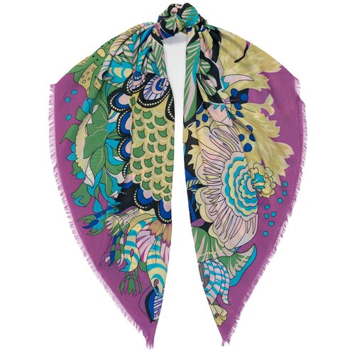 платок женский eleganzza вискоза шелк 110х110 см Платок ELEGANZZA,110х110 см, фиолетовый
