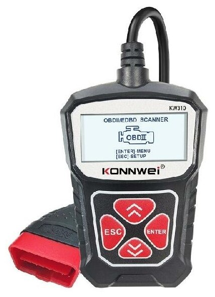 Портативный автосканер Konnwei KW310 для диагностики OBD2