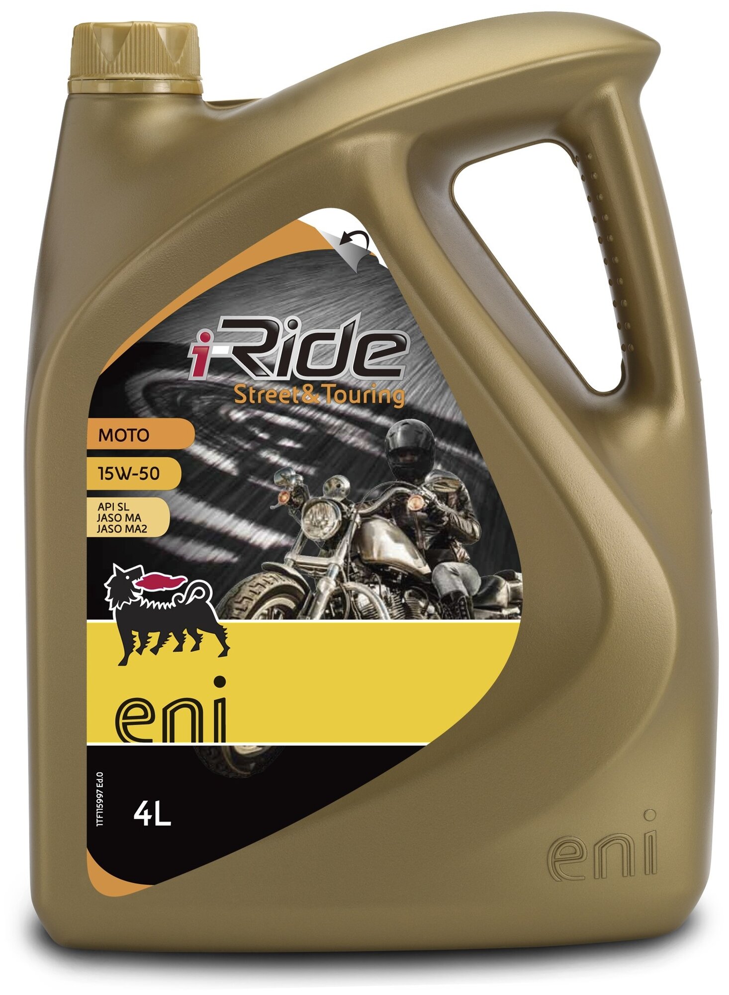Синтетическое моторное масло Eni/Agip i-Ride moto 15W-50, 1 л, 1 шт