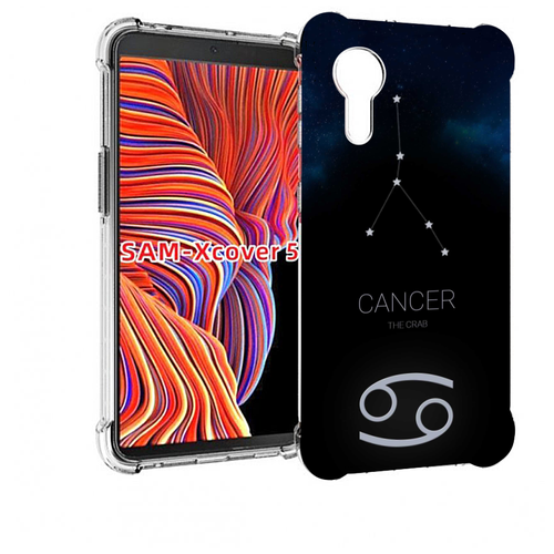 Чехол MyPads знак зодиака рак 2 для Samsung Galaxy Xcover 5 задняя-панель-накладка-бампер