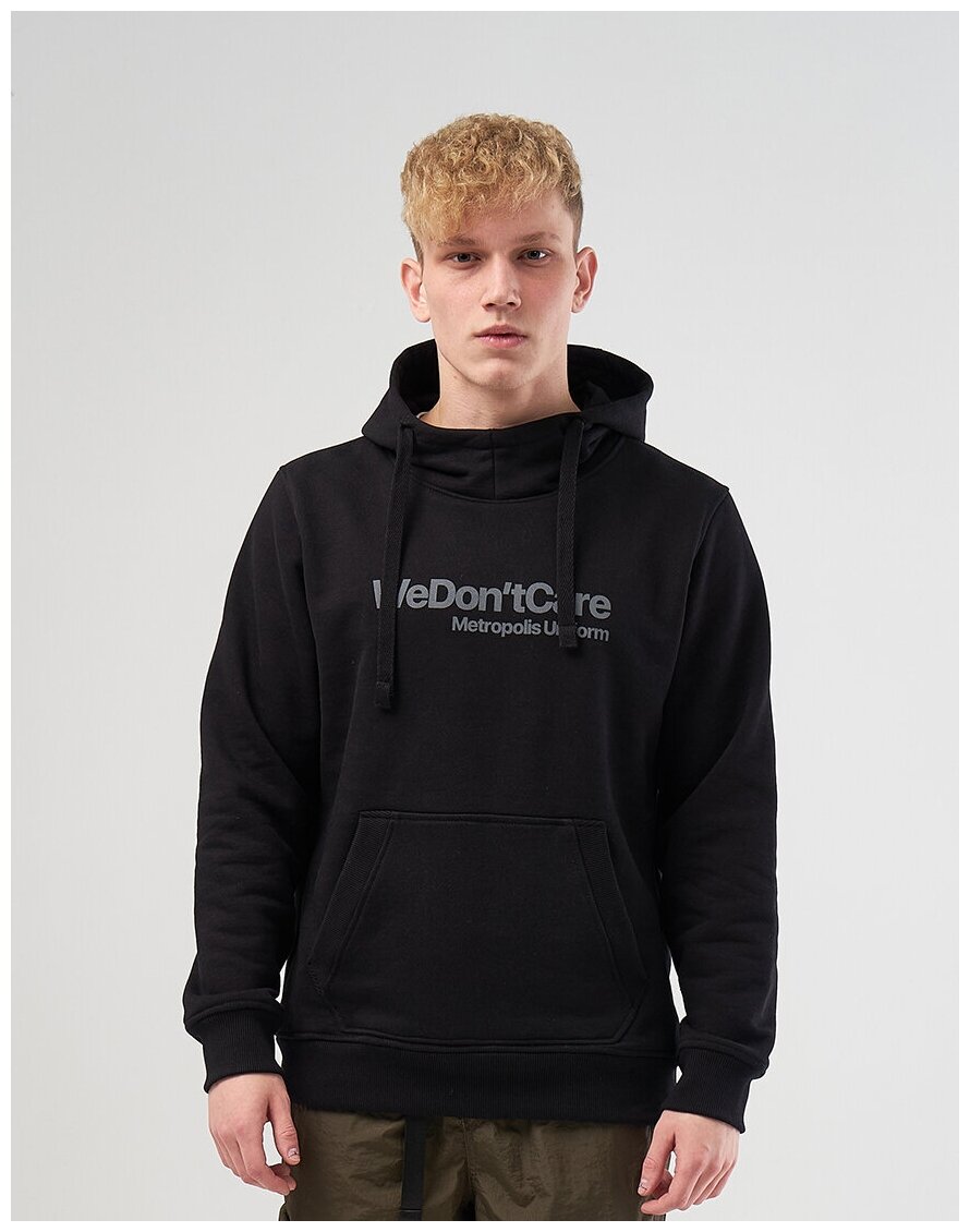 Толстовка We Don’t Care Basic Logo Hoodie Black 