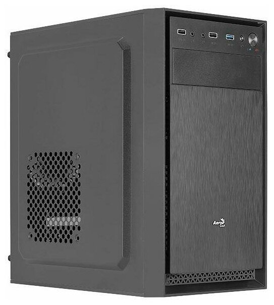 Корпус microATX Aerocool CS-104-S-BK-v1 Без БП чёрный