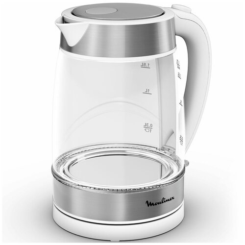 Чайник Moulinex BY600130 GLASS KETTLE RU, белый