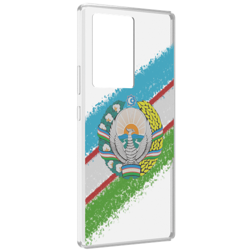 Чехол MyPads Герб флаг Узбекистана для ZTE Nubia Z40 Pro задняя-панель-накладка-бампер
