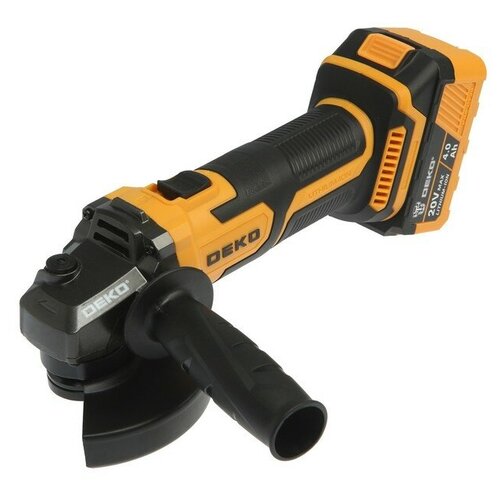 Аккумуляторная угловая шлифмашина DEKO DKAG20-125 20 В 2х4 Ач Li-Ion d125х222 мм 1615000₽