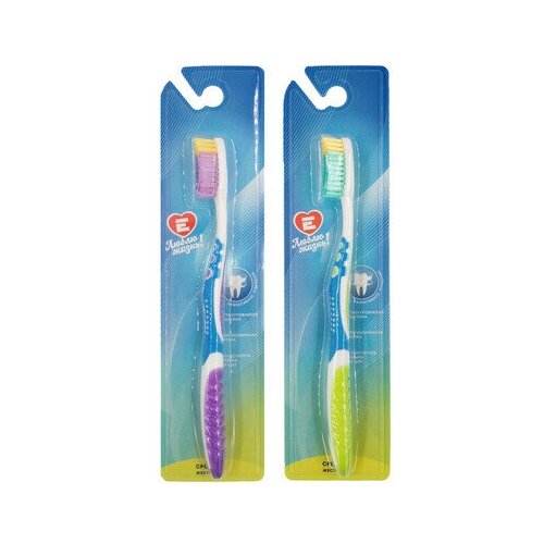 Зубная щетка Европа средней жесткости салатовая