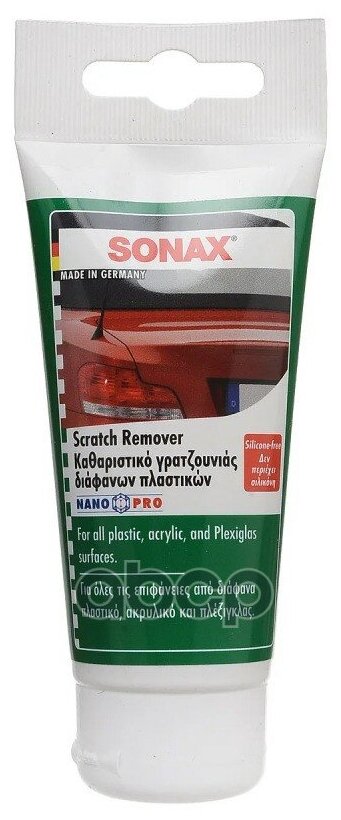 Полироль Для Фар И Прозрачного Пластика Nanopro Scratch Remover 0.75 Мл Sonax 305000 Sonax арт. 305000