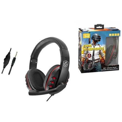 Наушники игровые KADUM G2 с микрофоном Красные 35 мм 134000₽