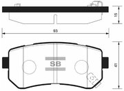 Колодки тормозные дисковые SANGSIN SP1187