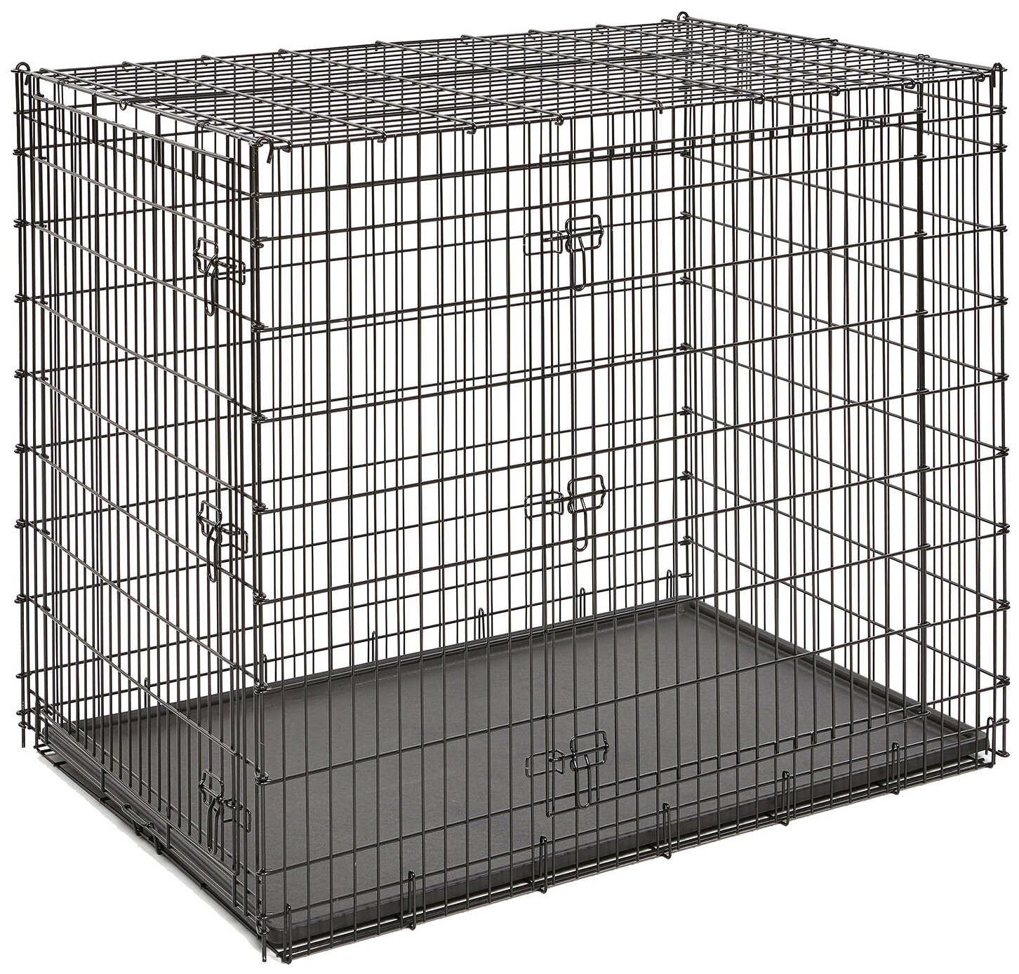 Клетка для собак Midwest Solutions SL54DD 137х94х114 см черный - фотография № 5