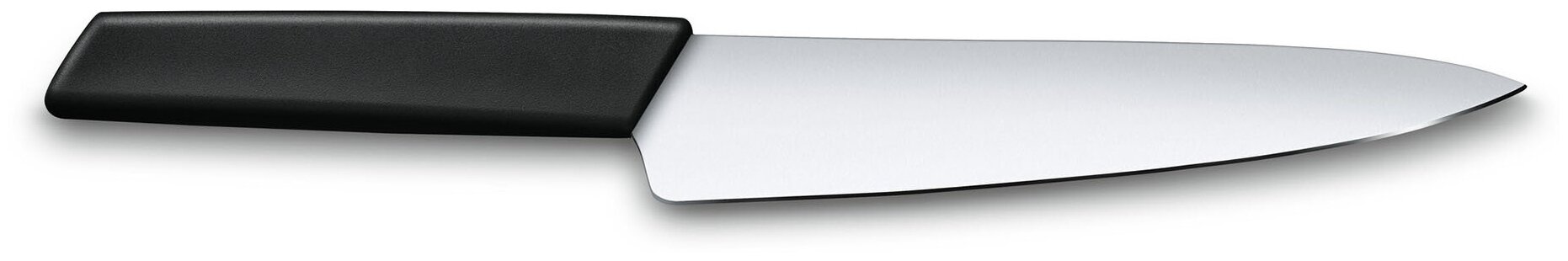 Нож Victorinox разделочный, лезвие 19 см, чёрный, в картонном блистере - фотография № 3