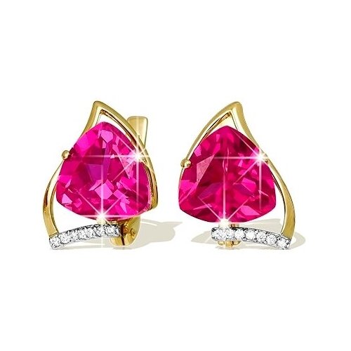 Серьги Bolshakoff, красное золото, 585 проба, аметрин