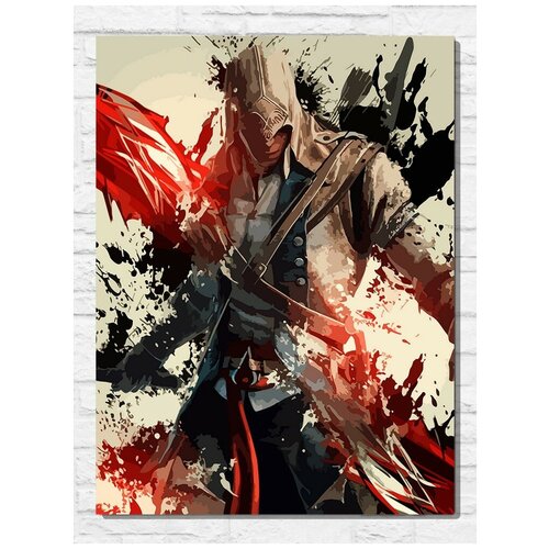 Картина по номерам на холсте игра Assassin's Creed 3 - 11495 В 30x40 картина по номерам на холсте игра alien 3 9968 в 30x40
