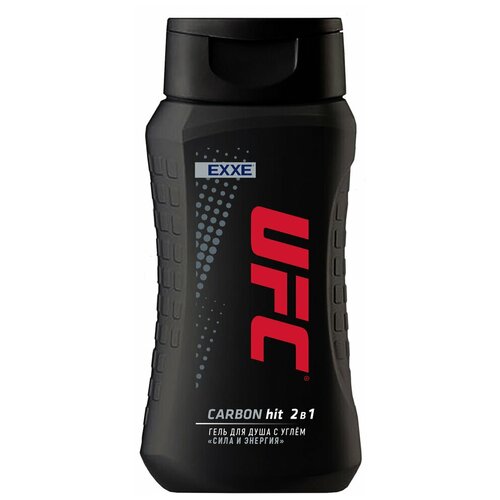 Гель для душа UFC x EXXE Carbon hit Сила и энергия, с углем, 250 мл