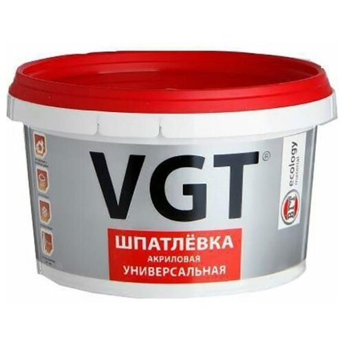 Шпатлевка фасадная VGT, акриловая, 3,6 кг