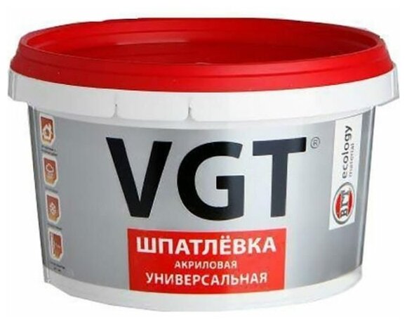 Шпатлевка фасадная VGT акриловая 36 кг