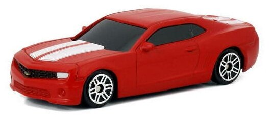 Машина металлическая RMZ City 1:64, без механизмов Chevrolet Camaro, цвет матовый красный (344004SM(B))