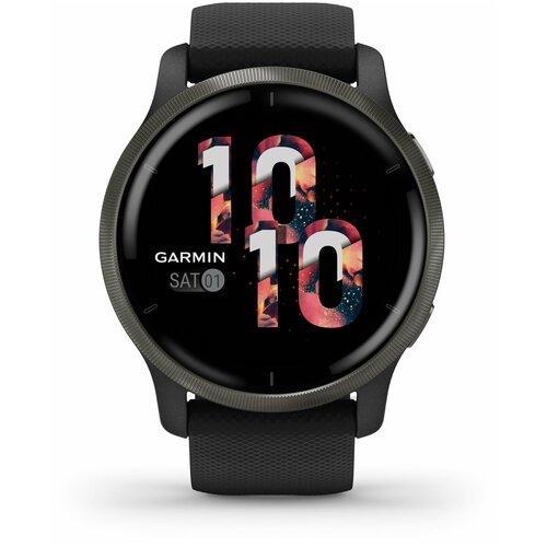 Умные часы GARMIN Venu 2 GPS Wi-Fi Black Slate WW 010-02430-11 5756800₽