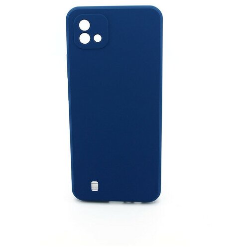 Чехол soft-touch для realme C11 2021, с защитой камеры и подкладкой из микрофибры, синий чехол soft touch для apple iphone 12 с защитой камеры и подкладкой из микрофибры светло синий