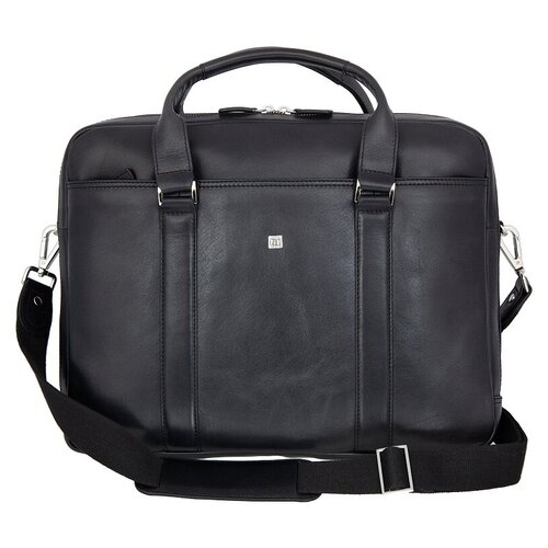 фото Сумка sergio belotti классическая, натуральная кожа, вмещает а4, внутренний карман, черный
