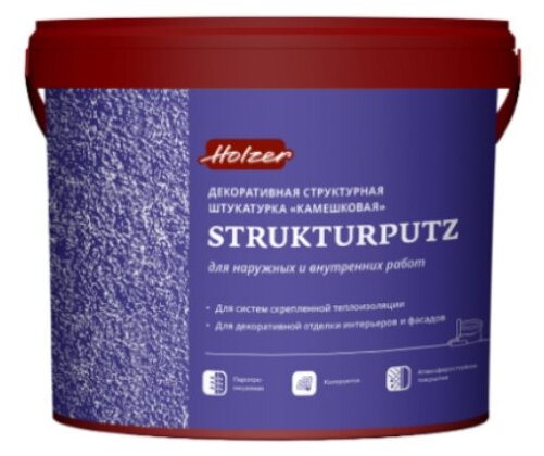 Декоративное покрытие Holzer Strukturputz Камешковая K25