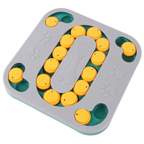 Развивающая игрушка кормушка для собак, 25х25 см, фиолетовая