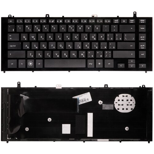 Клавиатура для ноутбука HP Probook 4320s 4321s 4325s Плоский Enter Черная с рамкой PN NSK-HP0SQ 1000₽