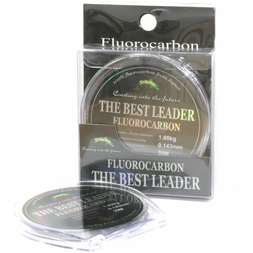 fluorocarbon strike pro the best leader 0 143mm 1 8кг 30m Леска STRIKE PRO Fluorocarbon 0.183 30м