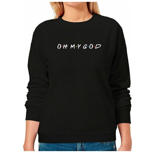 Свитшот DreamShirts Сериал Друзья - Oh My God Женский Черный 46