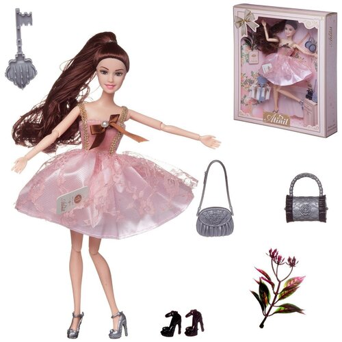 Кукла Junfa Atinil Мой розовый мир в платье со звездочками на юбке, 28см кукла atinil сумочка и расческа в комплекте коробке