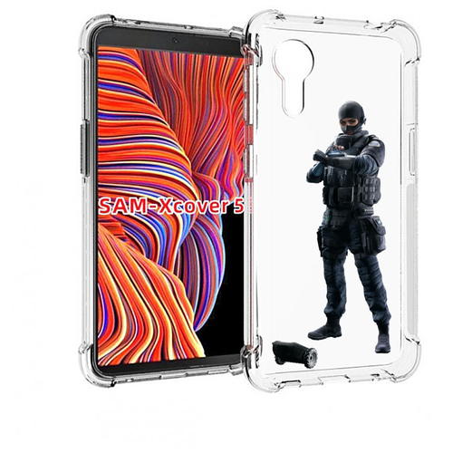 Чехол MyPads Tom-Clancy's-Rainbow-Six-1 для Samsung Galaxy Xcover 5 задняя-панель-накладка-бампер
