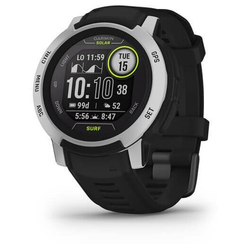 Спортивные часы Garmin Instinct 2 Solar Surf черный с белым безелем Черный 6154900₽