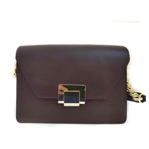 Сумка миниатюрная бордовая Leather country