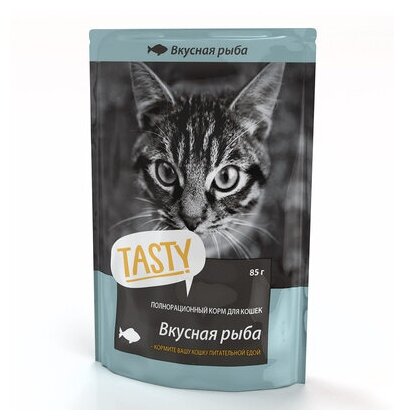 Tasty Пауч для кошек с рыбой в желе ( 02TS794) 0,085 кг 49814 (10 шт)