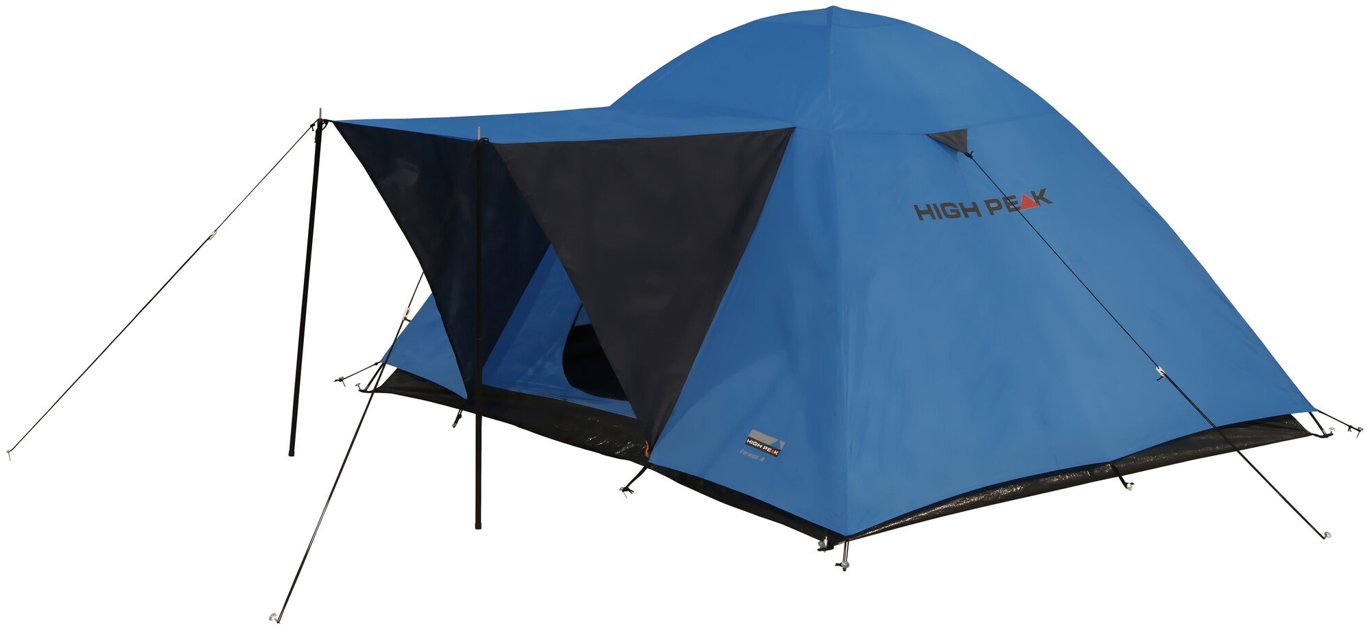 Палатка High Peak Texel 4 синий/серый, 220х240 см, 10179