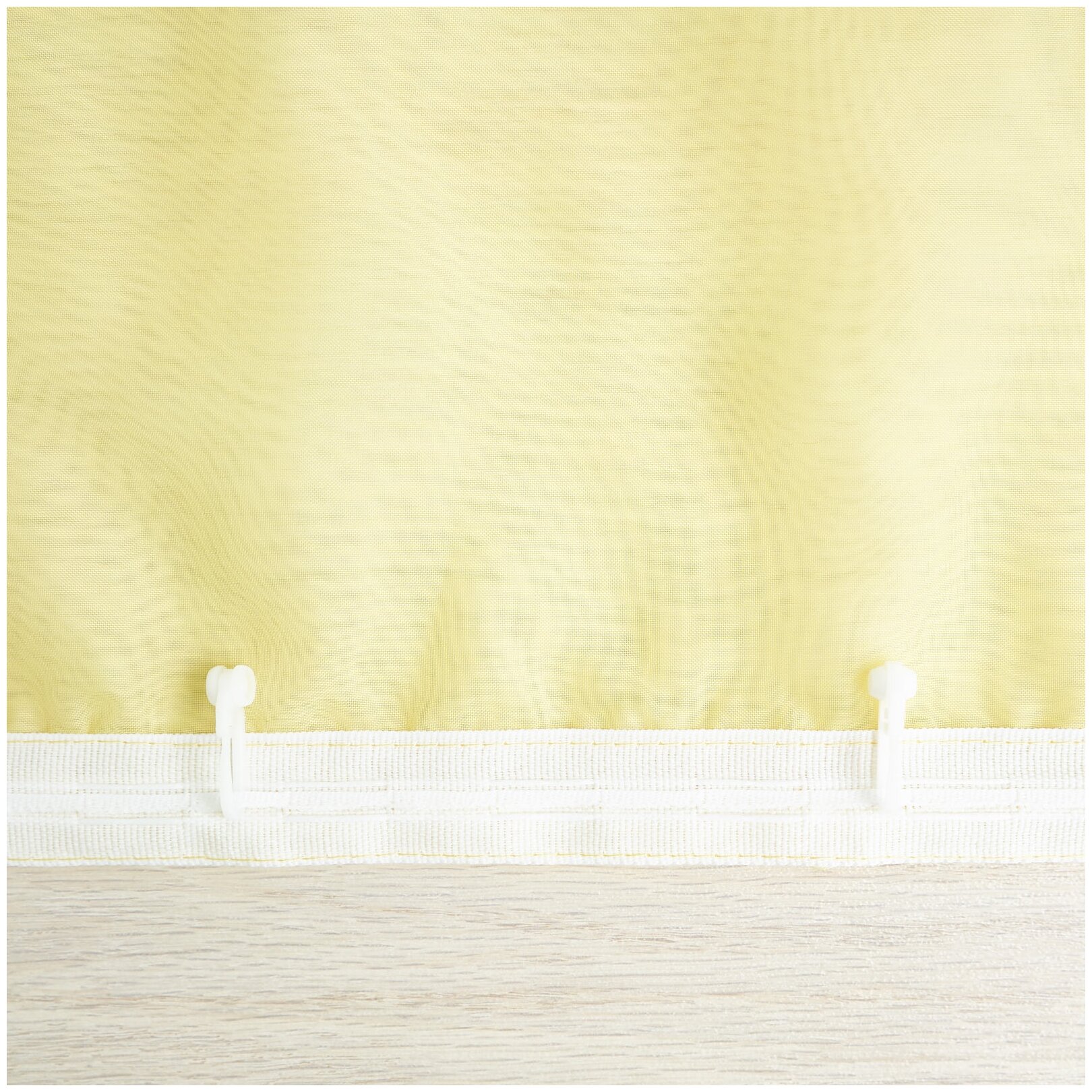 Тюль Witerra Марианна на ленте, 300х160 см, 1 шт., светло-желтый - фотография № 5