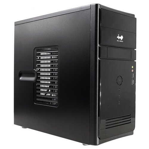 корпус powerman minitower es863 black pm 450atx u2 2 a hd usb 3 1 typec additional hdd cage p lock sgcc 0 5mm carton with logo microatx Компьютерный корпус IN WIN ENR021 450 Вт, черный