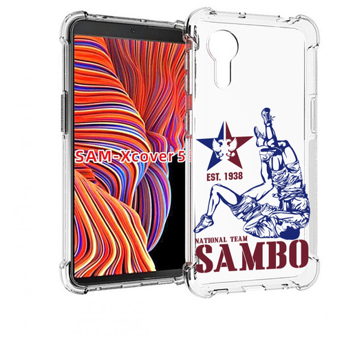 Чехол MyPads единоборства самбо для Samsung Galaxy Xcover 5 задняя-панель-накладка-бампер