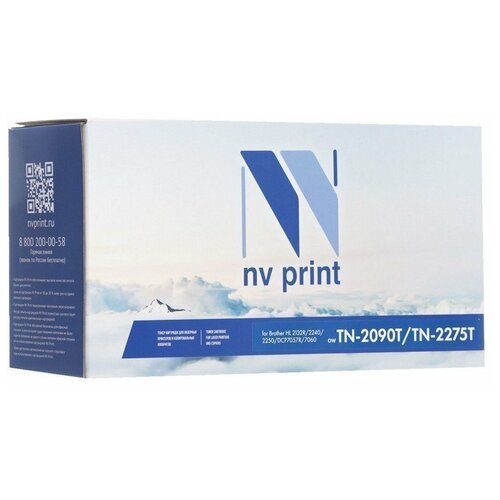 Картридж лазерный NV PRINT (NV-TN2090/TN2275) для BROTHER HL-2132R/2240/2250, ресурс 2500 страниц, NVTN2090/TN картридж лазерный nv print nv tn2090 tn2275 для brother hl 2132r 2240 2250 ресурс 2500 страниц