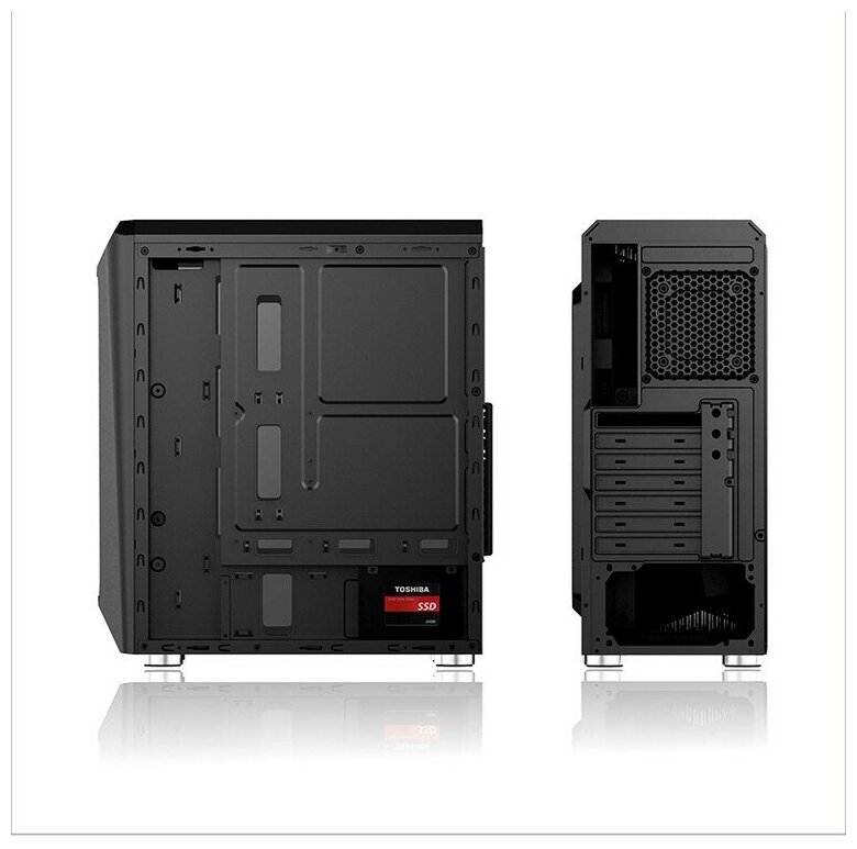 Корпус ATX 1STPLAYER черный, без БП, окно из закаленного стекла, USB 2.0, USB 3.0, audio - фото №17