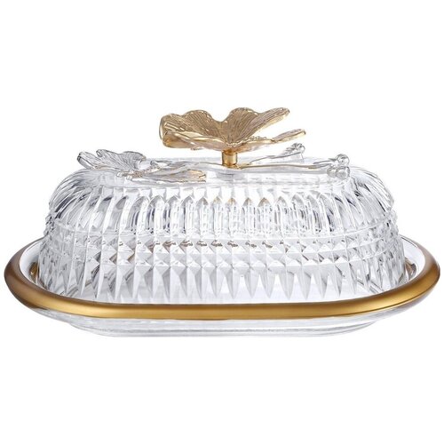 Масленка Шайн прозрачная 20 см